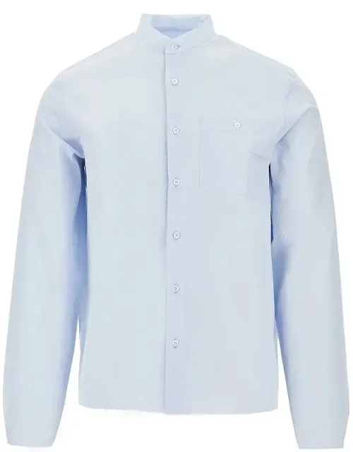 Cotton Shirt With Raw-cut Edges