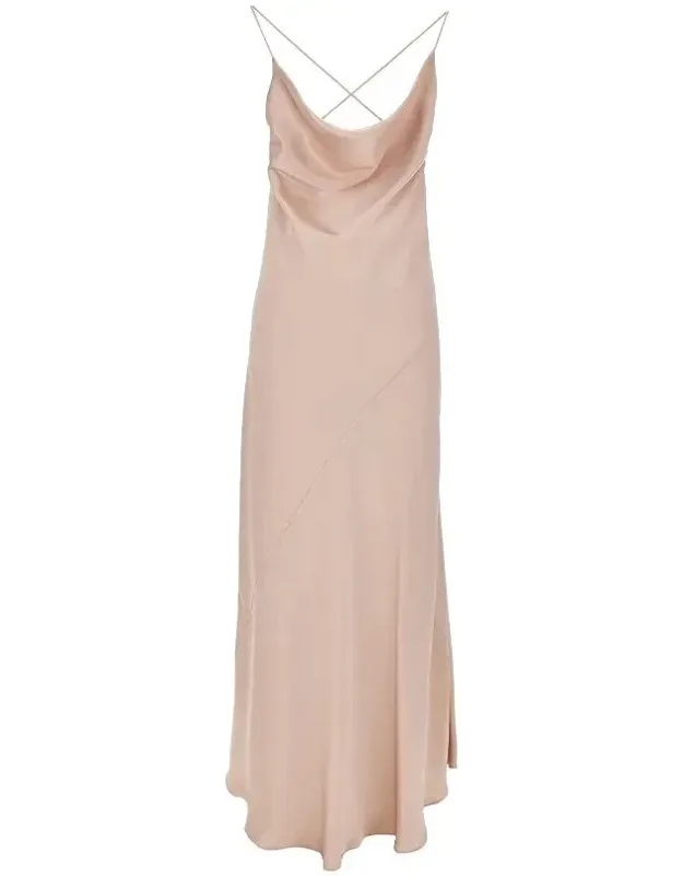 Satin Long Slipdress