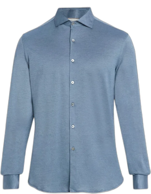 Cotton And Lyocell Sport Shirt