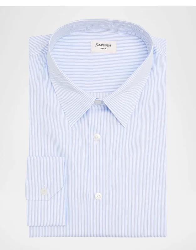 Striped Cotton Dress Shirt