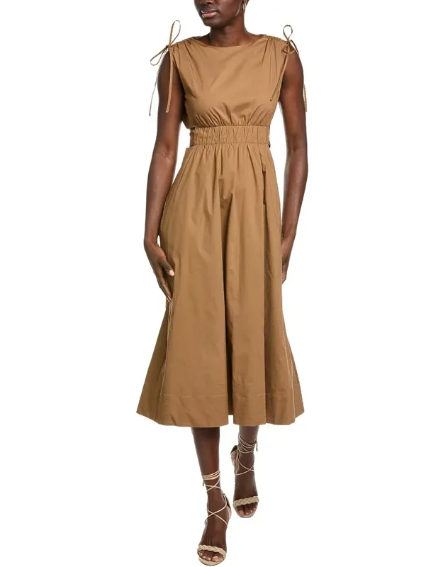 Ruched Cutout Waist Dress