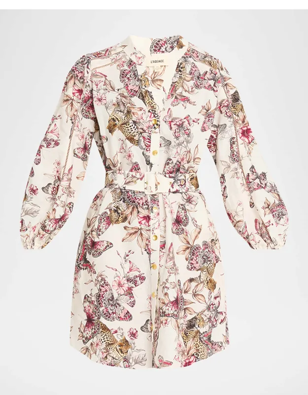 Belted Mini Shirtdress