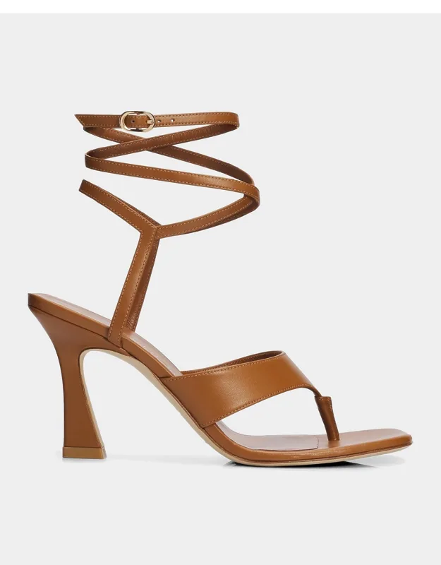 Vinnie Leather Wrap Thong Sandals