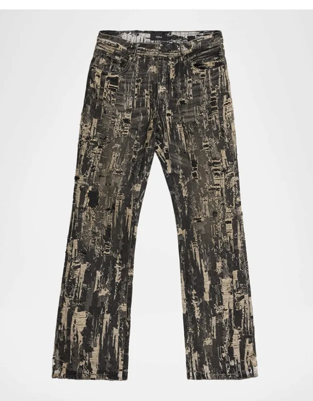 Bead Splatter Destroy Jeans