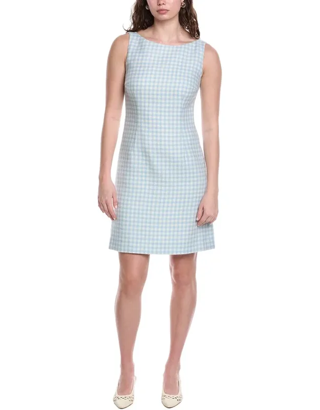 Silk-lined Wool-blend Sheath Dress