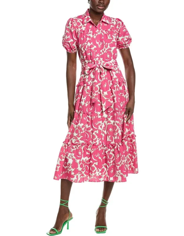 Crinkle Midi Dress