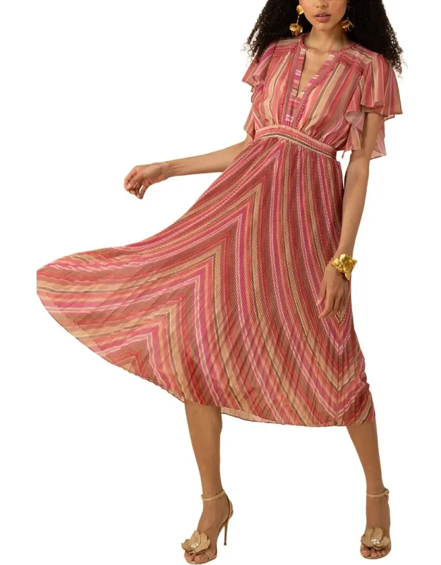 Della Midi Dress - Approximately 48in From Shoulder To Hem