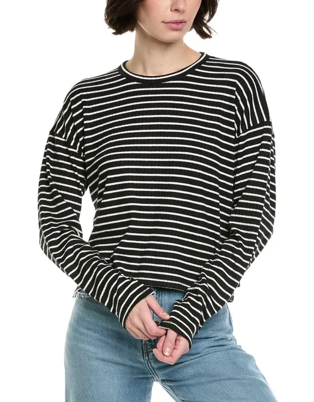 The Knit Stripe Crewneck Pullover