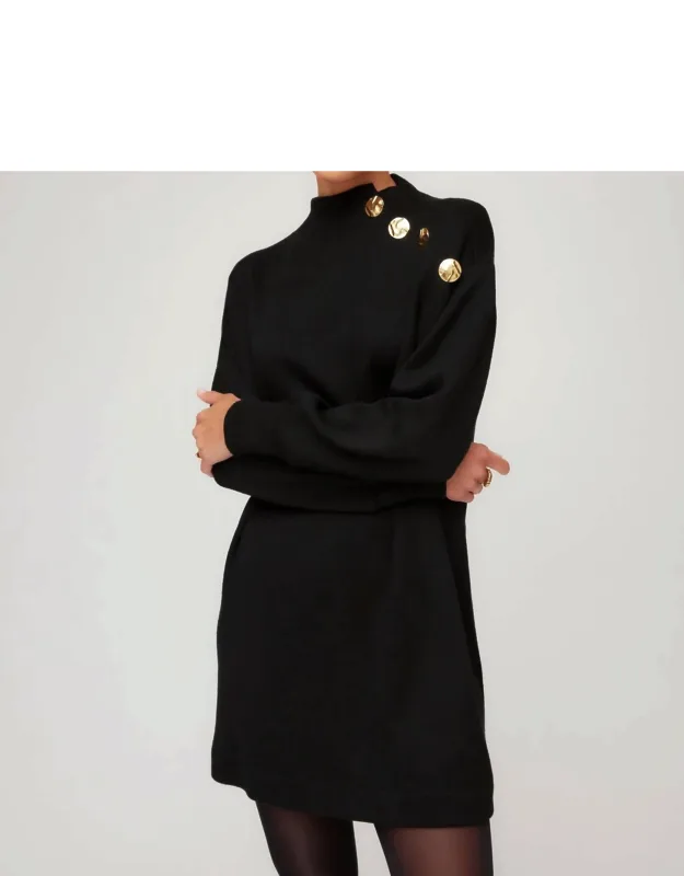 Mock Neck Dress