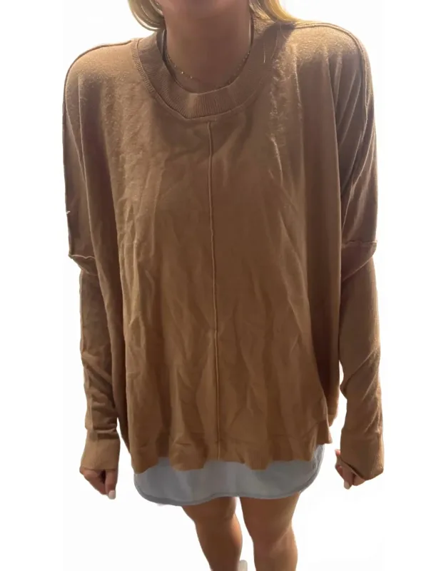 Solid Novelty Cashmere Blend Crew Sweater