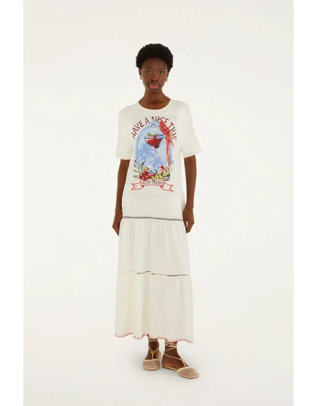 Have A Nice Trip Organic Cotton Maxi Dress