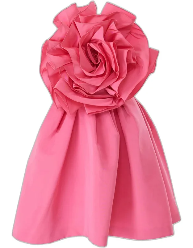 Floral Strapless Mini Dress