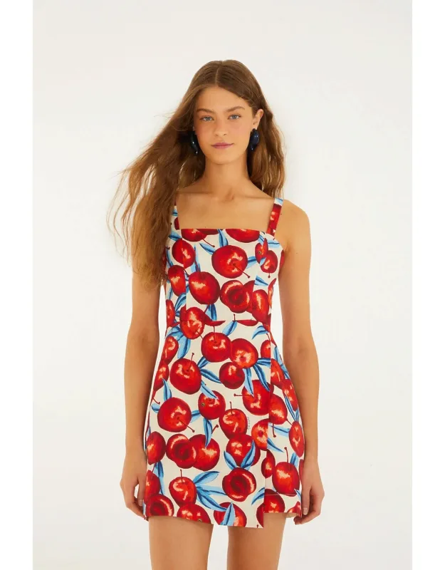 Cherry Blossom Sleeveless Mini Dress