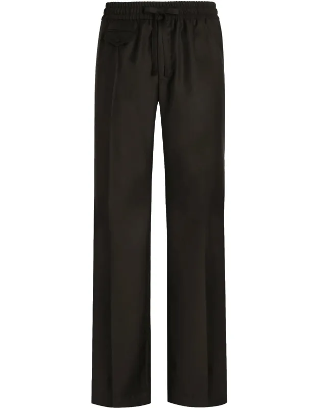 Wool Knit Jogging Pants