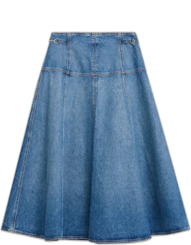 Brigette Denim Midi Skirt