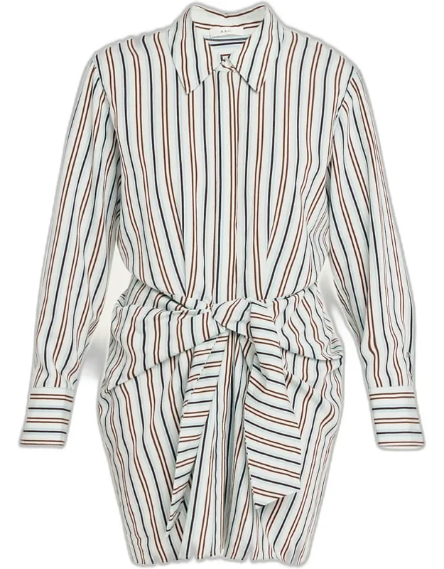 Striped Mini Shirtdress