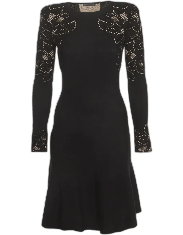 Floral Jacquard Mini Dress