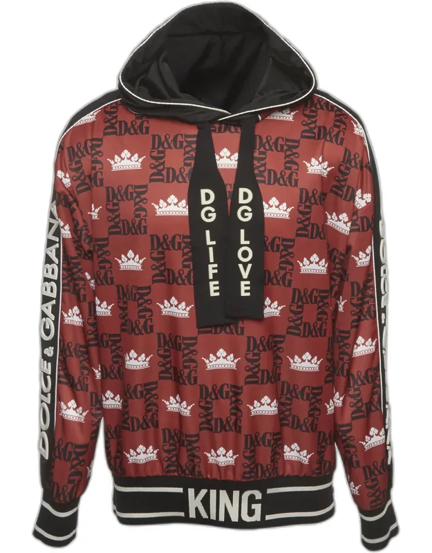 Printed Jersey Hoodie
