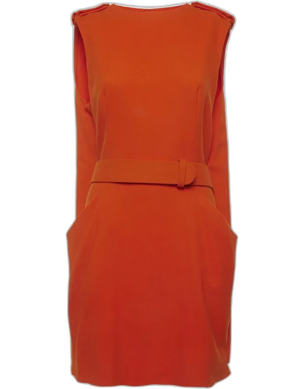 Crepe Mini Sheath Dress