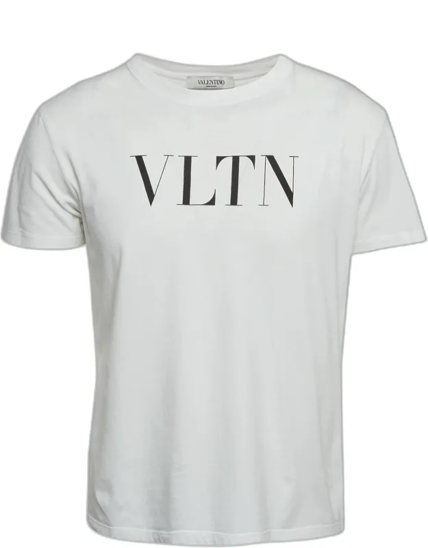 Logo Print Cotton Knit Crewneck T-shirt