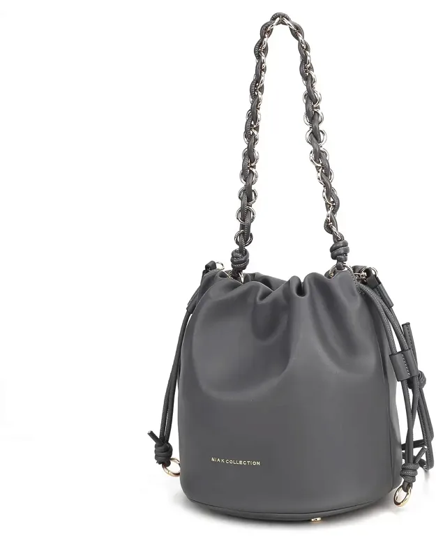 Paityn Bucket Bag Vegan Leather Shoulder Bag Purse