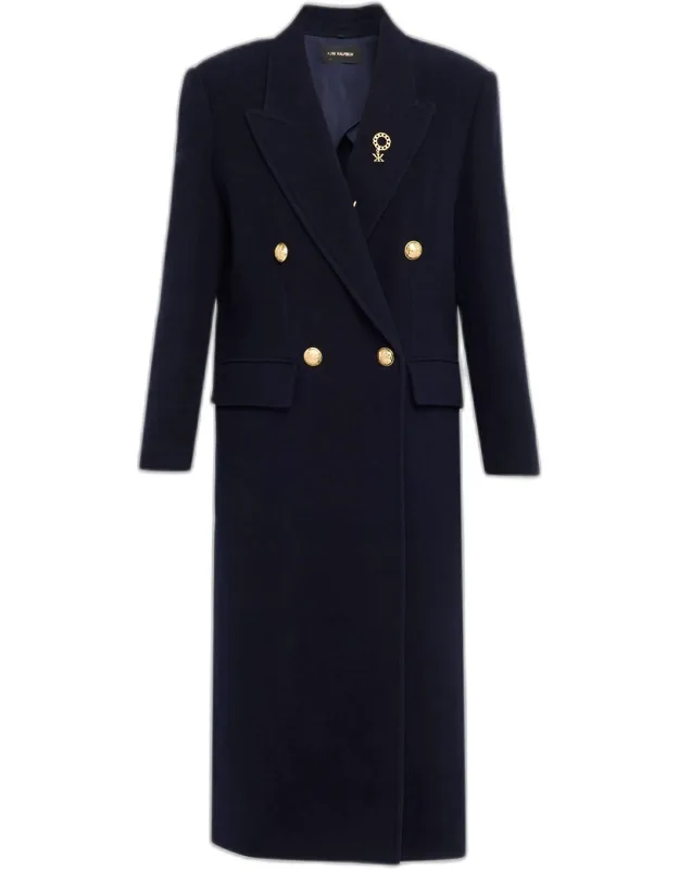 Grayson Double-breasted Long Wool Coat