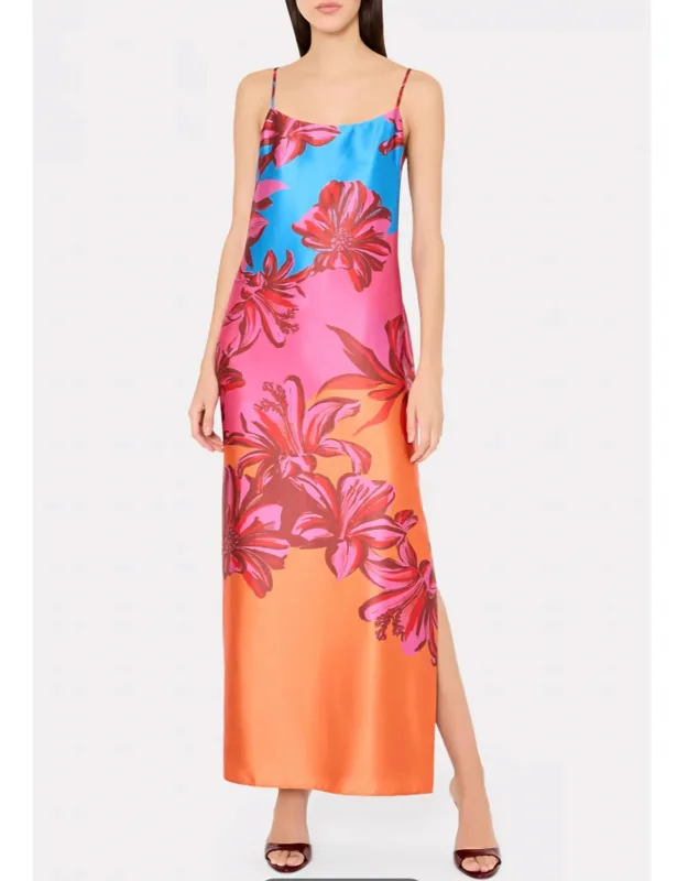 Sunset Flower Maxi Dress