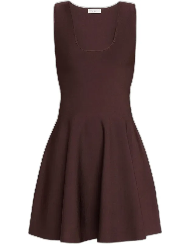 Knit Fit-and-flare Mini Dress
