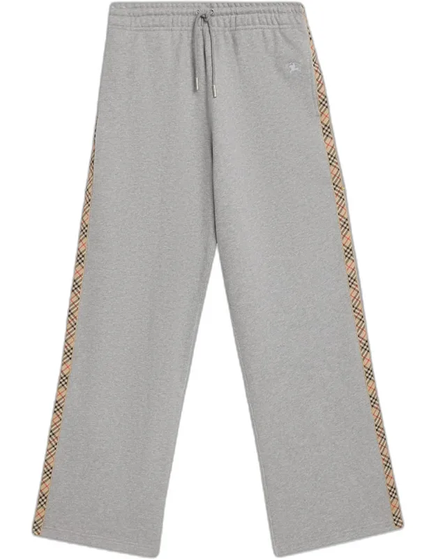 Check Side-stripe Straight-leg Track Pants