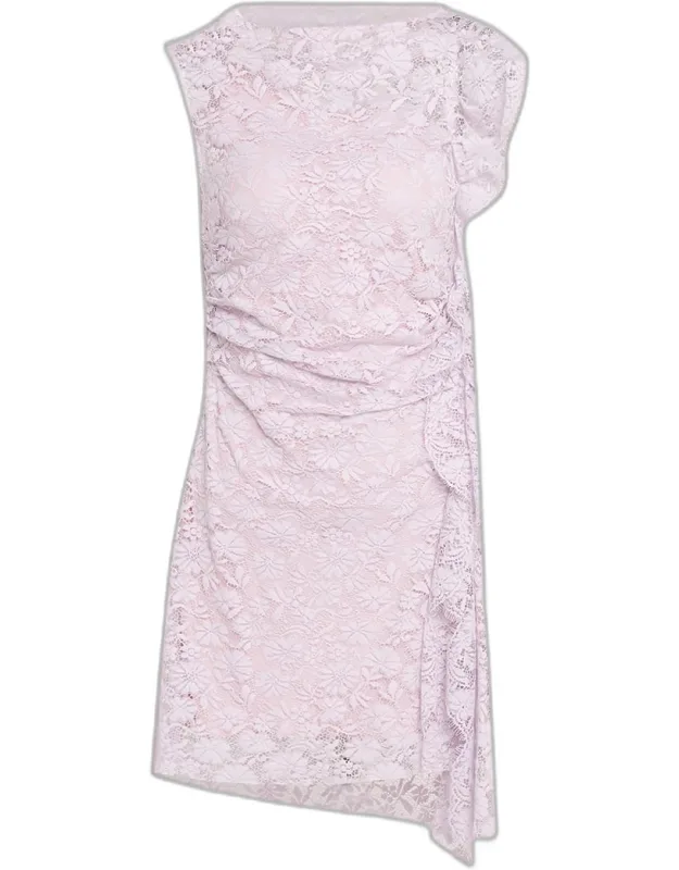 Lace Ruffle Mini Dress