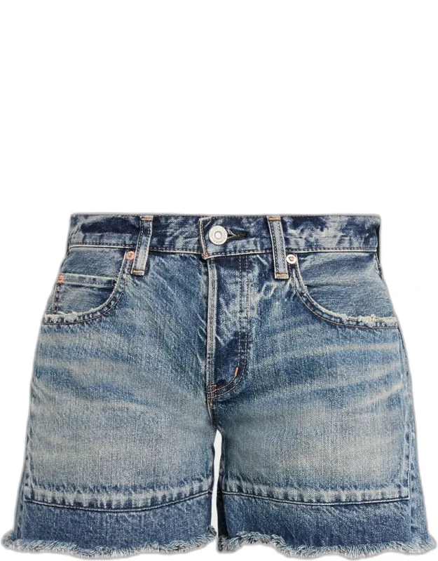 Frayed Denim Shorts