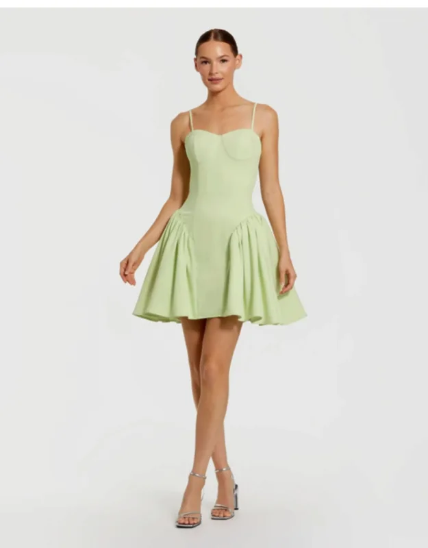 Sweetheart Neck Spaghetti Strap Mini Dress