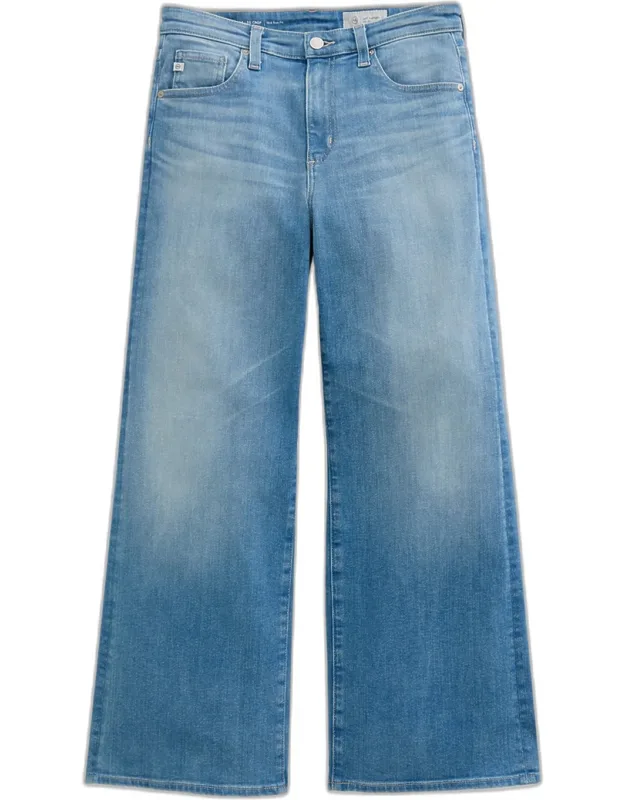 Wide-leg Stretch Denim Jeans
