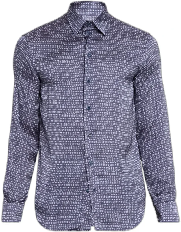 Blurred Abstract Polyester Sport Shirt