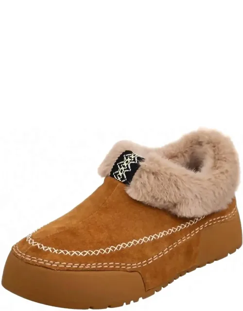 Shearling Lined Moccasin Slippers
