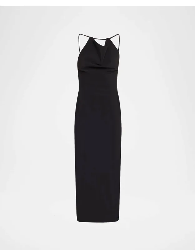 Open-back Midi Dress