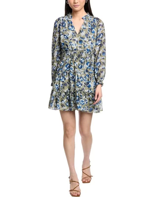Smocked Waist Mini Dress