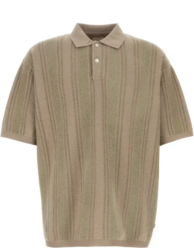 Embroidered Knit Polo Shirt