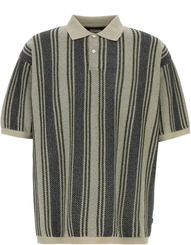Embroidered Knit Polo Shirt