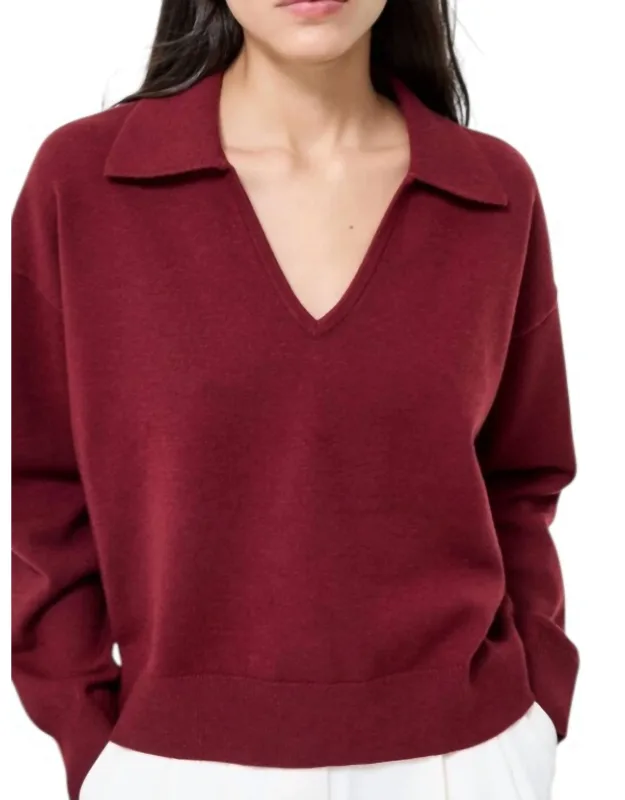 Sloane Knit Collared Pullover