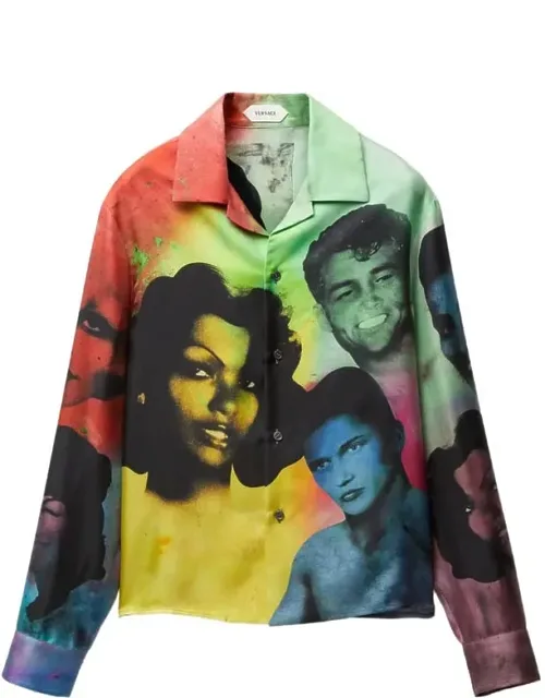 Shirt With Long Sleeves And Notched Collar