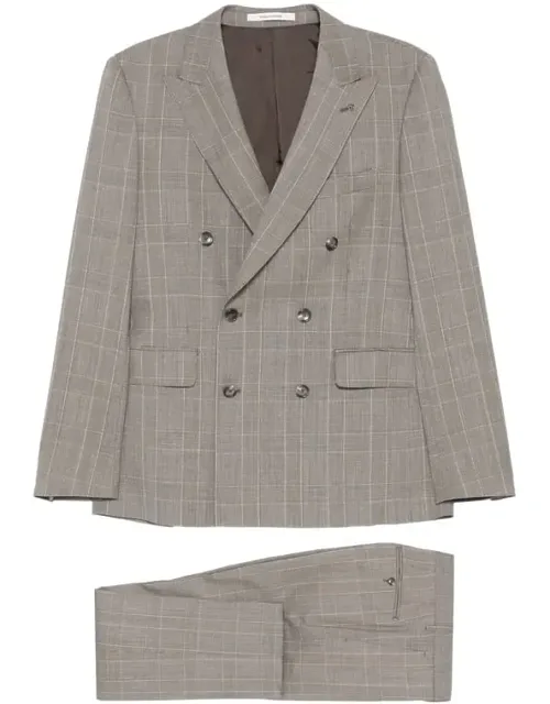 Suit With Double-breasted Notched Lapels And Flap Pockets