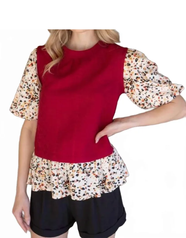 Textured Knit Top