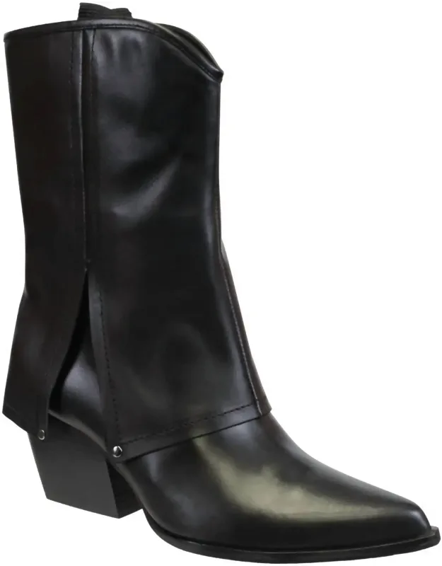 Curio Heeled Mid Shaft Boots