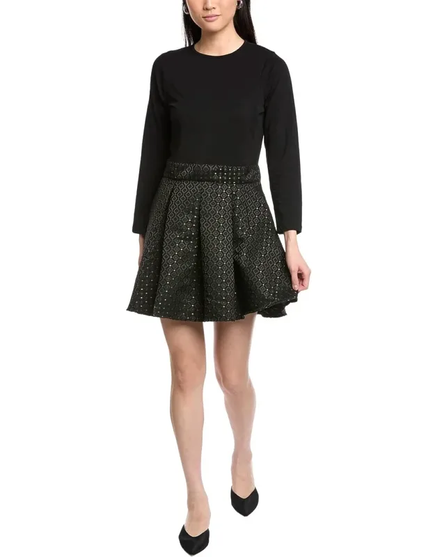 Pleated Mini Dress