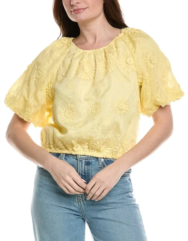 Floral Embroidered Blouse