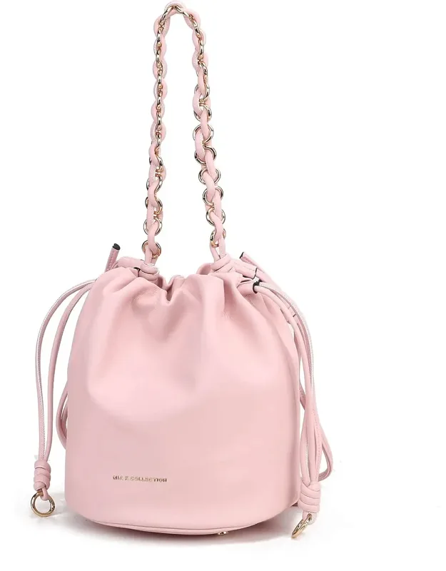 Paityn Bucket Bag Vegan Leather Shoulder Bag Purse