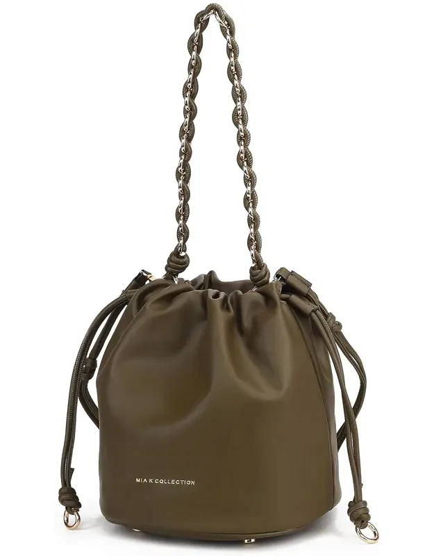 Paityn Bucket Bag Vegan Leather Shoulder Bag Purse