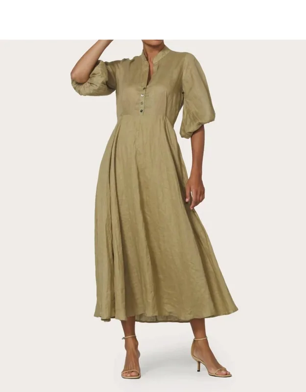 Linen Maxi Dress