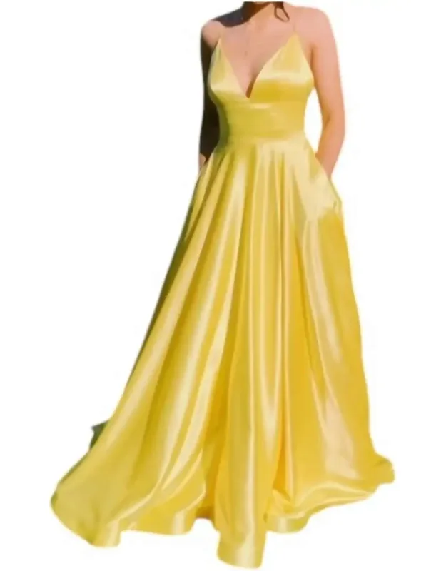 Spaghetti Strap Prom Dress